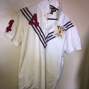 Polo Ralph Lauren Rugby Shirt Size Large White